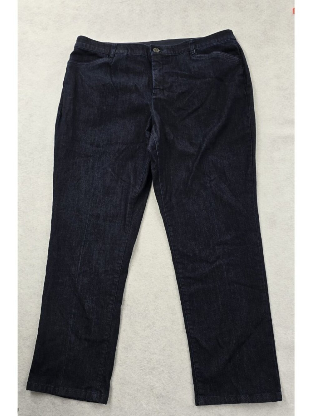 CJ Banks Signature Slimming Jeans 20W Dark Wash Stretch Straight Leg Comfort